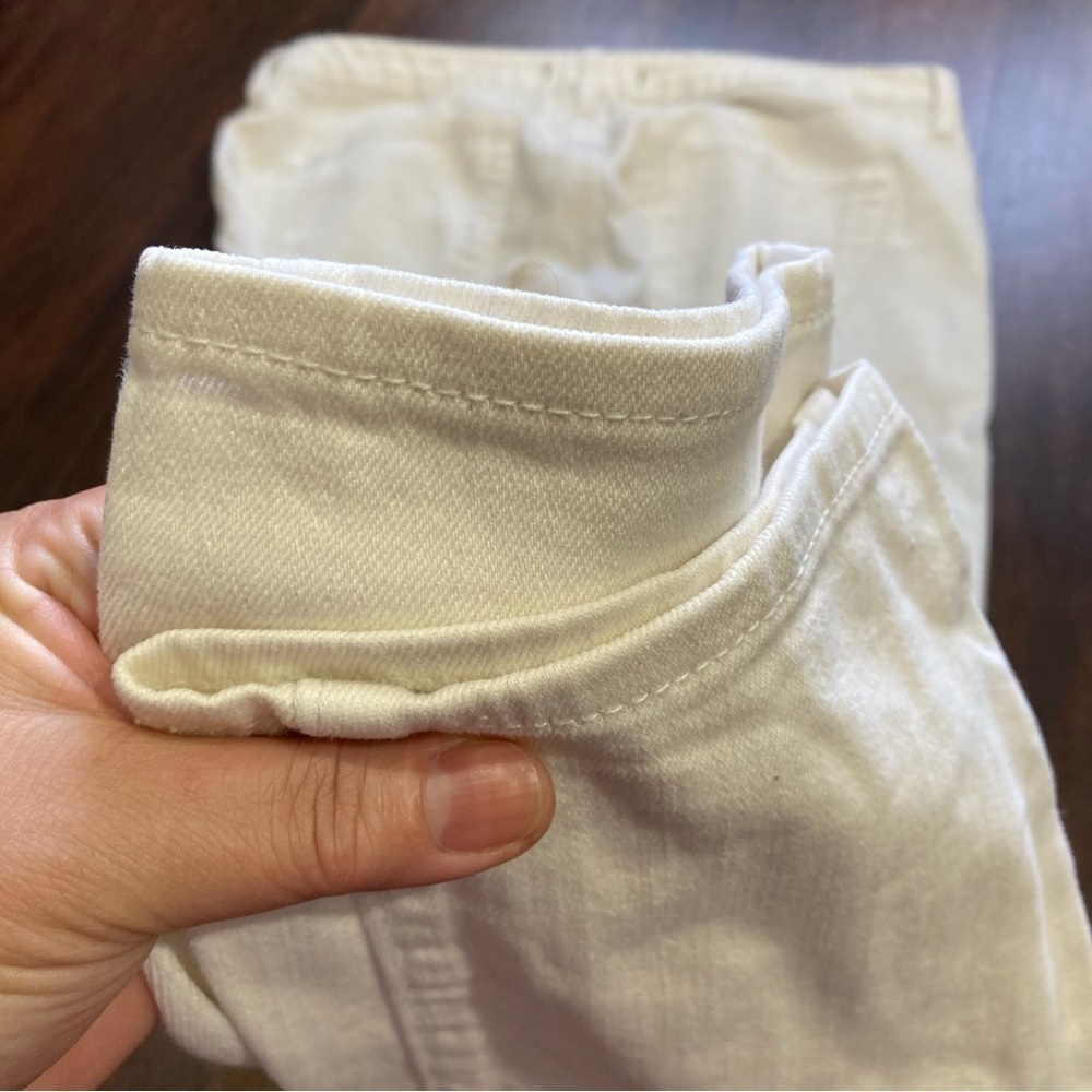 11 BULLHEAD black DENIM LEGGINGS white denim jeans tapered GUC *as is - Picture 4 of 16